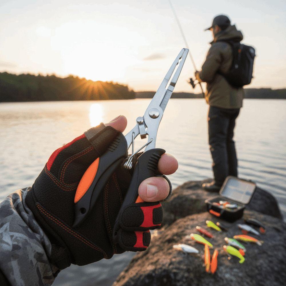 Long Nose Fishing Pliers Curved Mouth Fishing Scissors New Lure Fishing Tong  Fishing Accessories