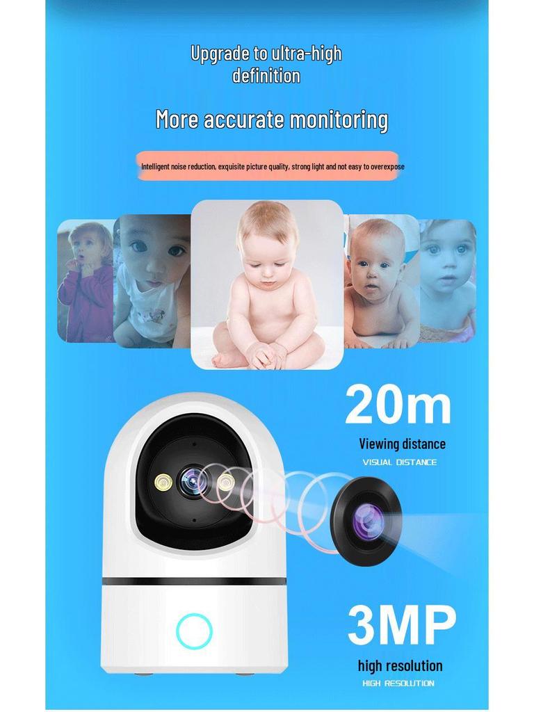 Tuya Smart Home WiFi Baby Monitor Camera - HD Video Calls & Remote Access