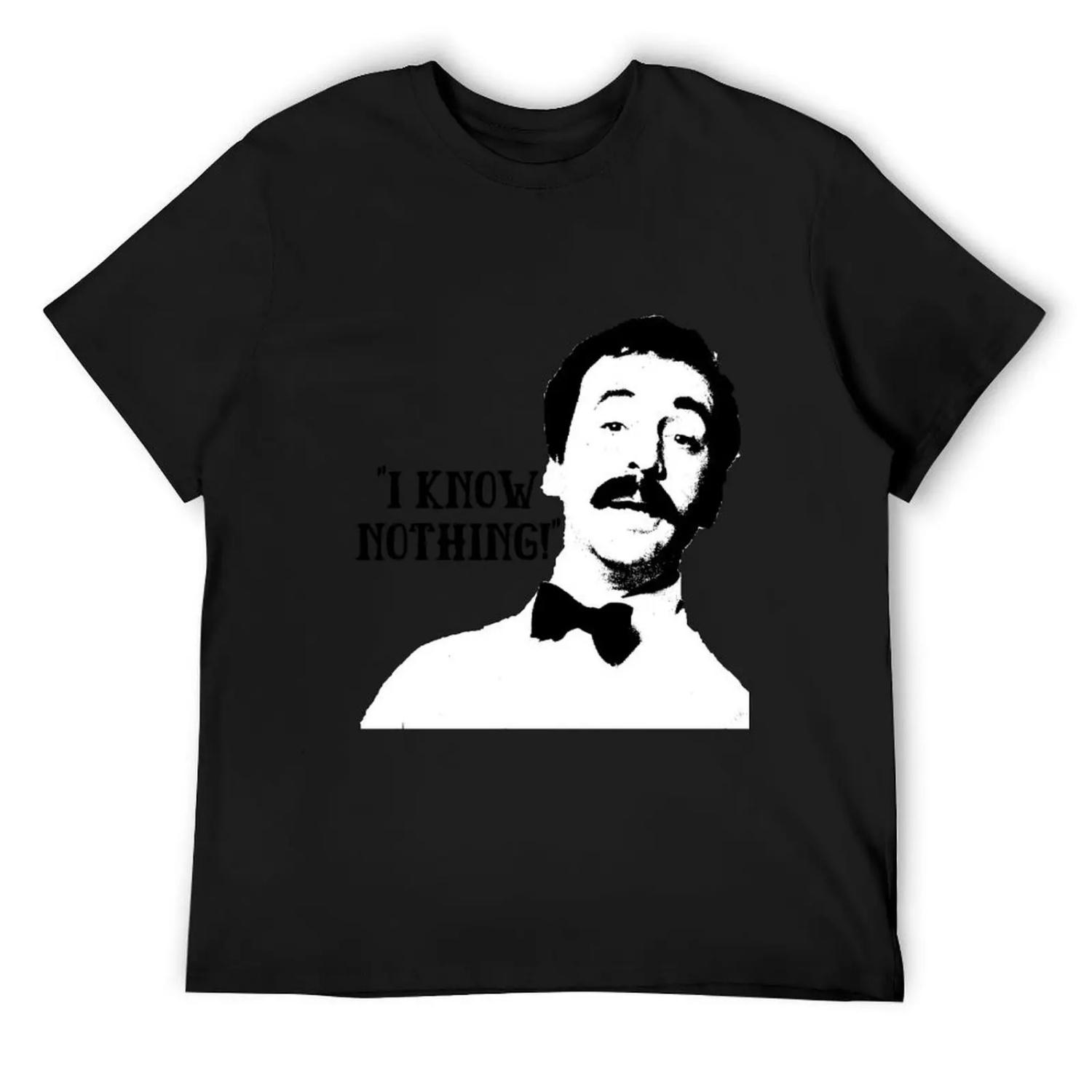 I Know Nothing! Manuel Fawlty Towers Quote & T-Shirt graphic shirts sweat plus size clothes plain t shirts men S