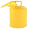 VEVOR Safety Can, 19 L Type I Yellow Safety Can for Diesel with Stainless Steel Flame Arrester, Self-Closing Lid, and PE Funnel