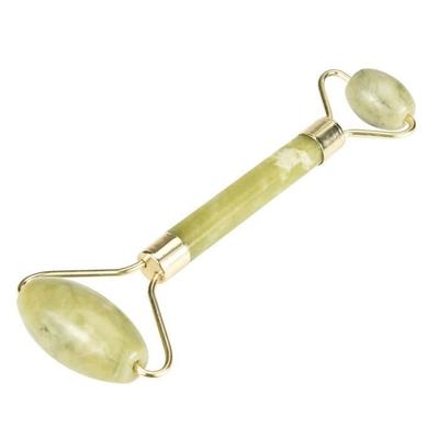 Rodillo Facial de Jade de Doble Cabezal para Masaje Facial Cuerpo Cabeza Cuello Natural Dispositivo de Belleza_1326