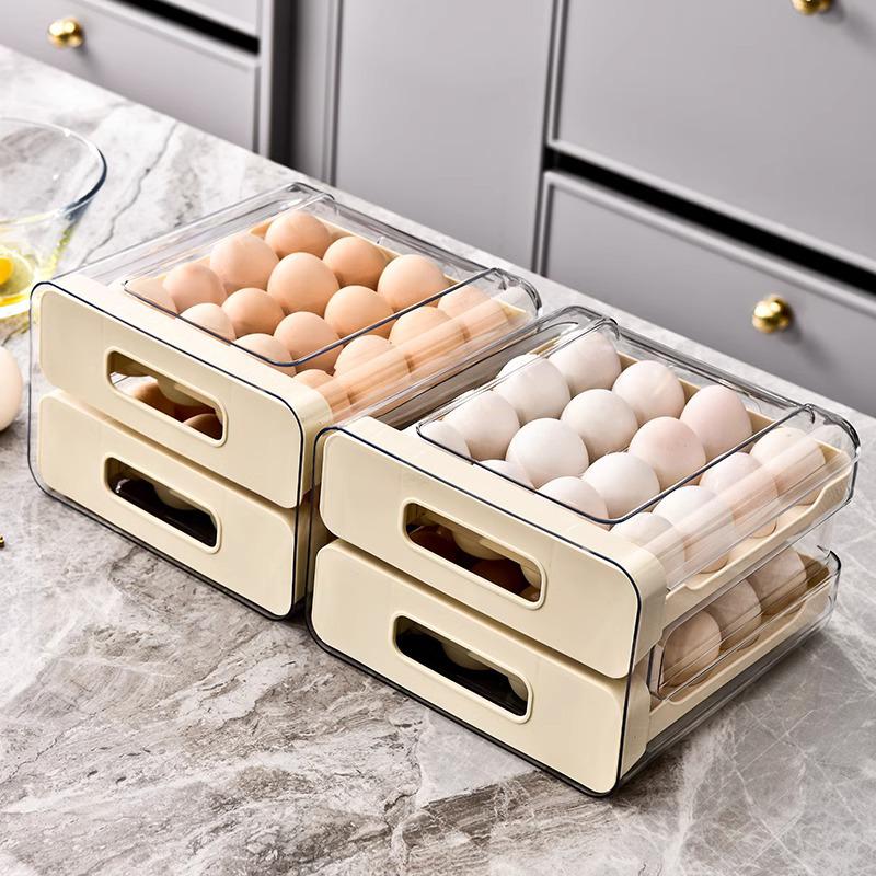Refrigerator Egg Storage Drawer - Food-Grade Sealed Kitchen Organizer