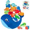 Balance 3D Building Brain Wobble 3D Educational Competitive Ages Game, Blocks, Blocks, Training, Game, Puzzle, Toy, Popular, Game, 6+ (Whale)