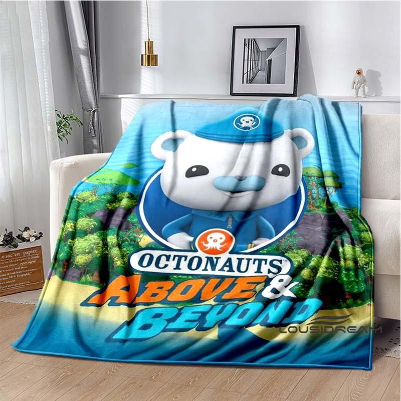 New ModelCute Octonauts Cartoon Children's Blanket Suitable for Family Bedrooms, Beds, Sofas, Travel, Offices, and Other Places