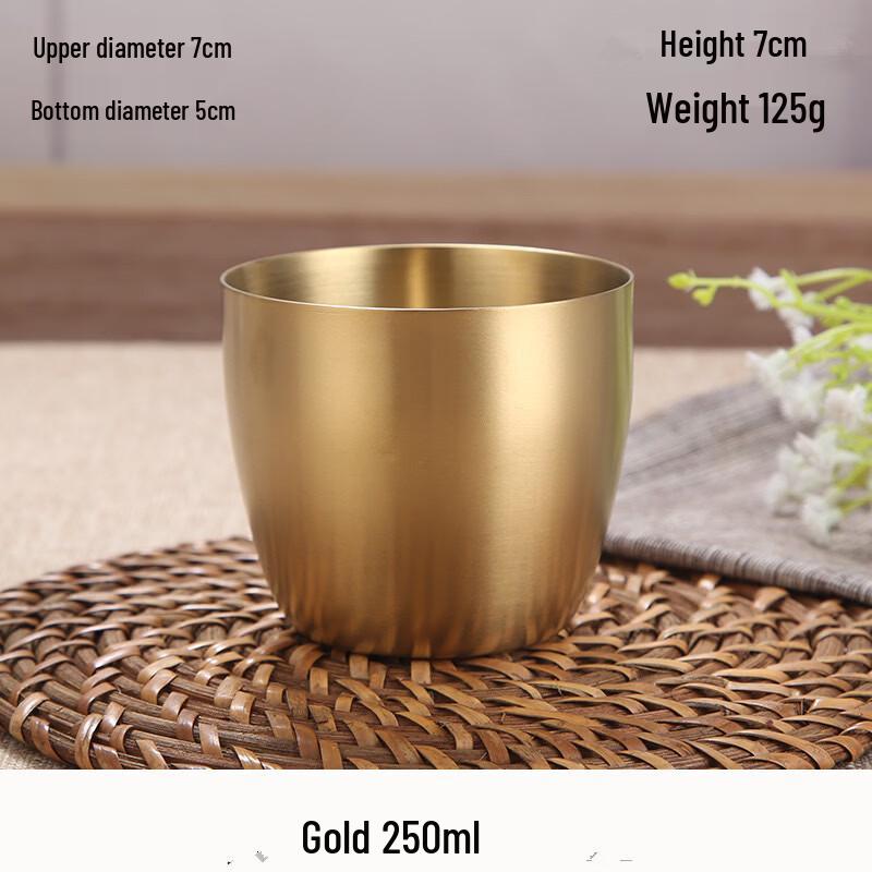 304 Stainless Steel Golden Multi-Purpose Cup Set