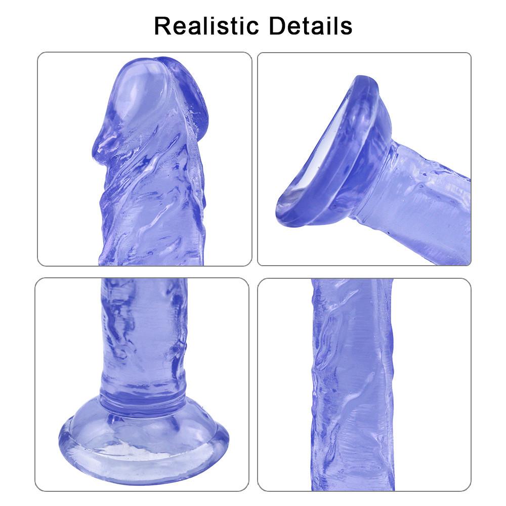 Soft Jelly Dildo RUNYU Realistic Fake Dick Penis Butt Plug Sex Toys for Woman Men Vagina Anal Massage