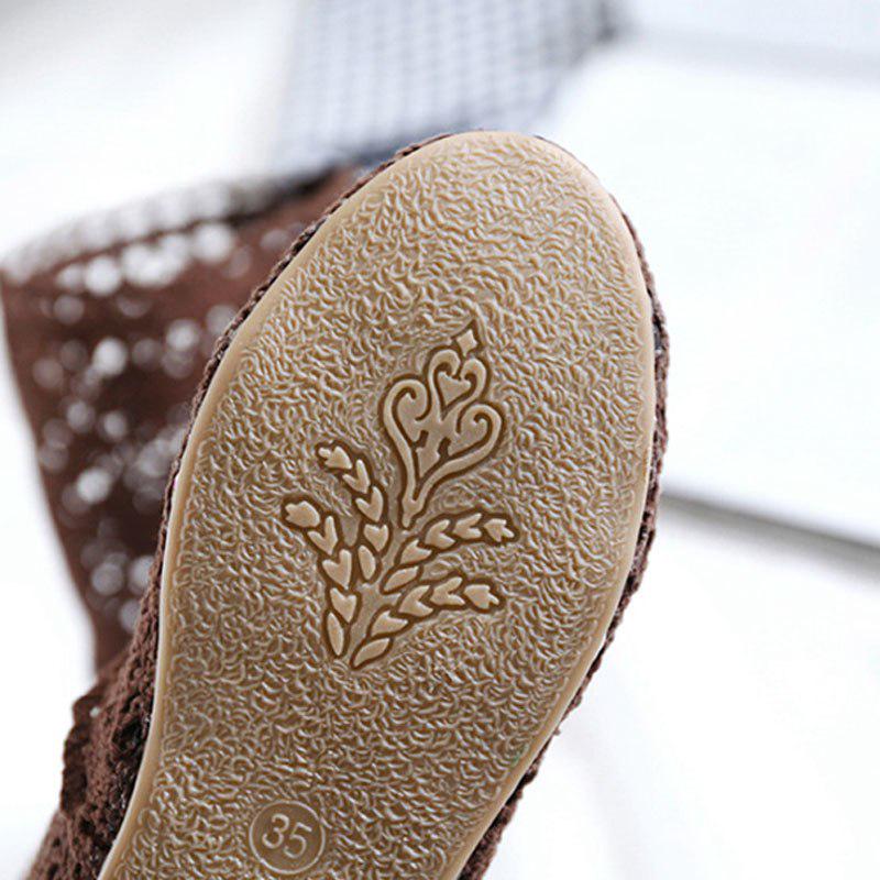 Stivali estivi Stivaletti piatti da donna Ritagli di moda Scarpe da donna con fori di marca