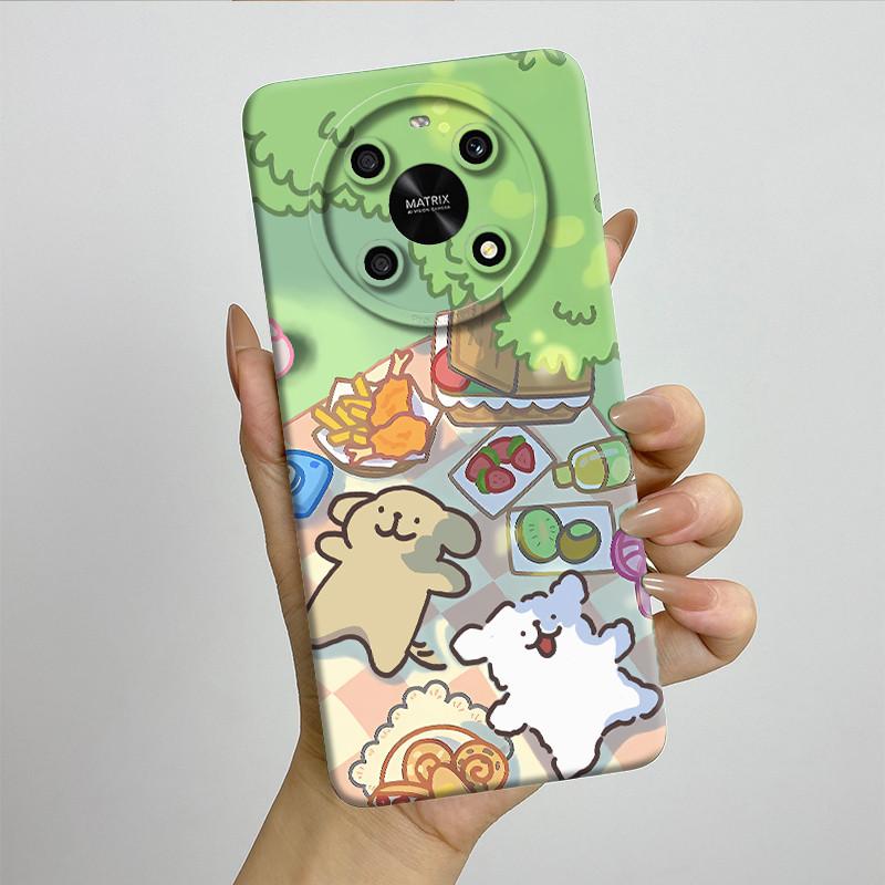 For Honor X9 4G 5G / Magic 4 Lite 4G 5G Phone Case ANY-NX1 LX1 LX2 LX3 Soft Silicone Sweet Painted Cover Cute Printed Casing