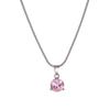 New Best-selling Fashion Jewelry Necklace Earrings Two-piece Round Multicolor Zircon Pendant Set.