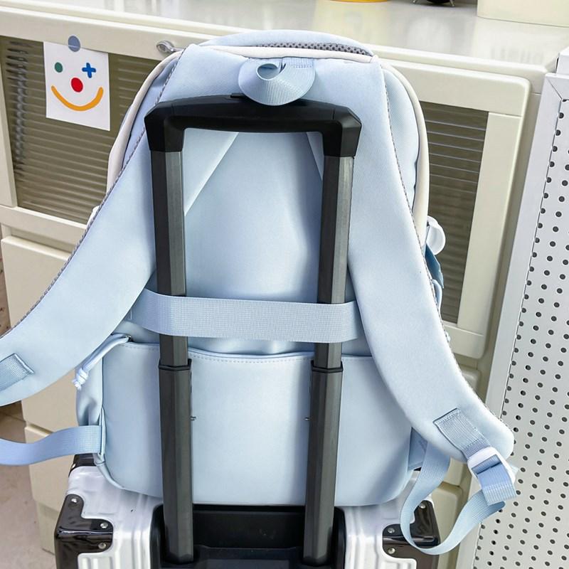 Student schoolbag High value junior high school girls backpack New large capacity backpack Student spine bag