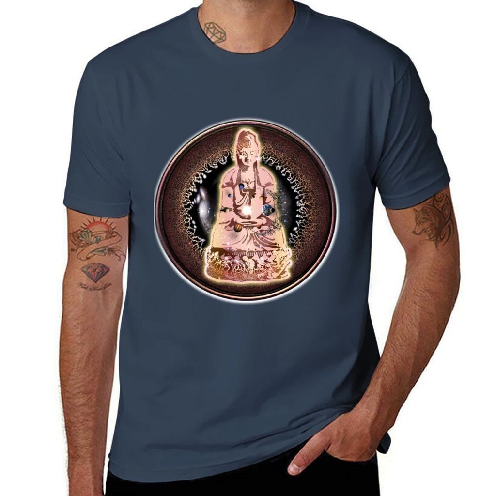 Kuan Yin And The Universe Tshirt Utility Casual Work Tshirt