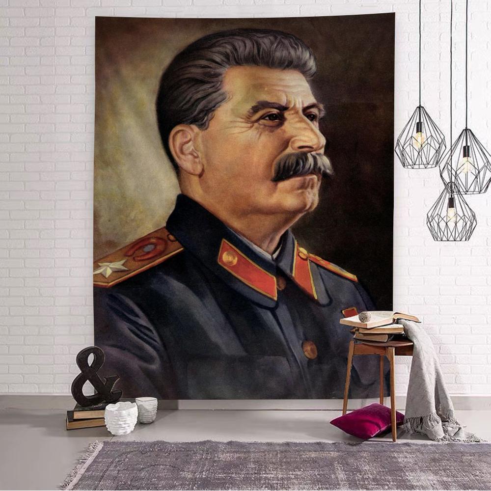 Lenin Joseph Stalin DIY Nástěnná tapiserie Umění Sci-fi Místnost Domácí dekorace Nástěnné umění Dekor