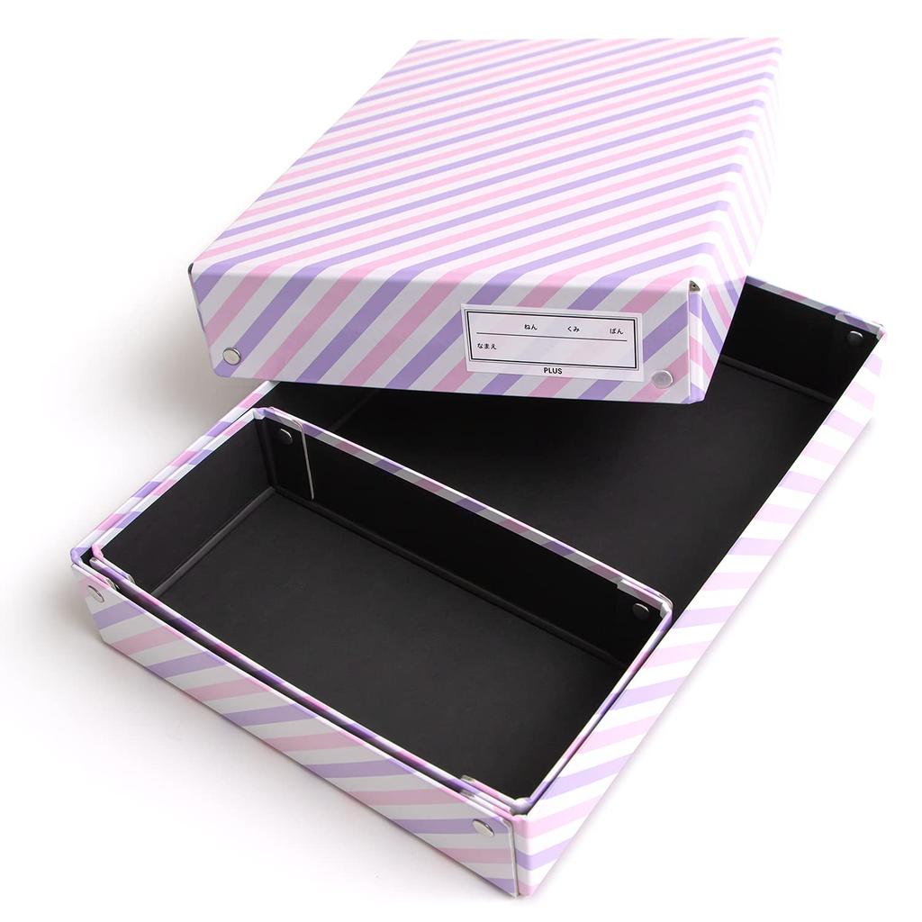 Plus School Box with Durable Paper School Purple x Dividers, Box, Pink, FL-196SF 79-904