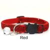 Cat Collar Pet Cat Collar with Bell Cat Face Collar Safety Buckle Cat Collar Glitter Velvet Collar