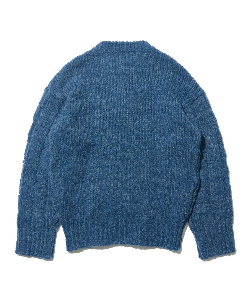 OTHERFITS Alpaca Henley Neck Knit (Navy)