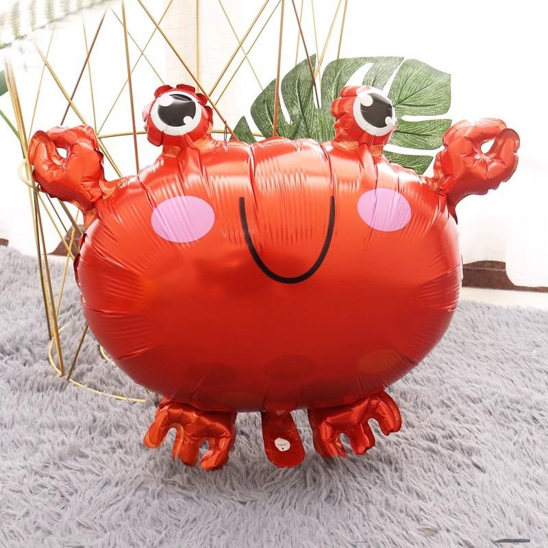 Ocean Animal Balloons, Baby Birthday Party Arrangement, Children'S Birthday Cartoon Living Room Print Special Shape