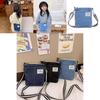 Fashionable Denim Baby Backpack Stylish Letter Design Unisex Shoulder Bag For Kids
