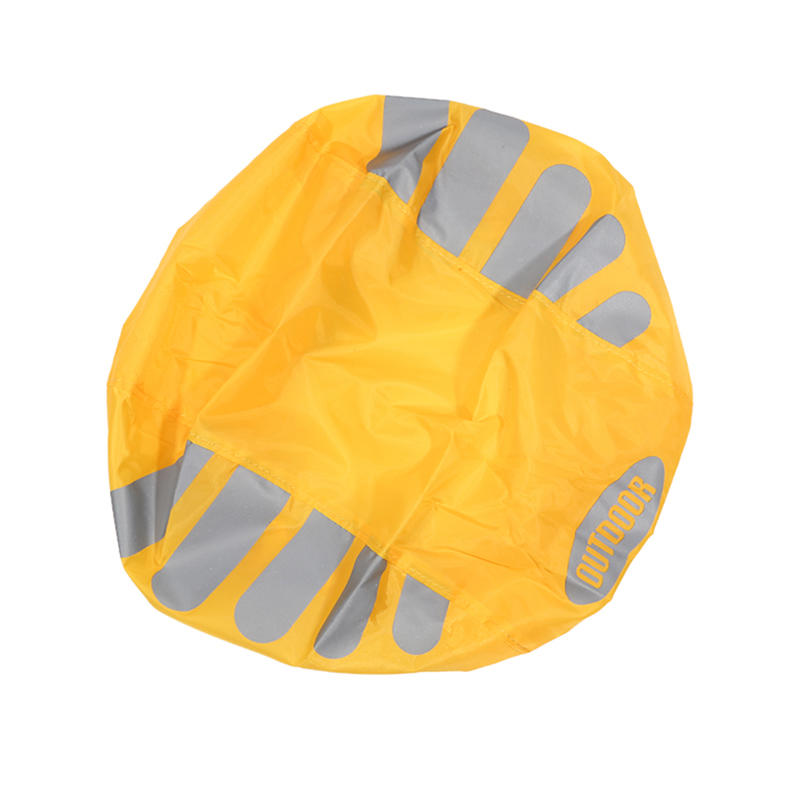 1 Pcs Bike Helmet Rain Cover With Reflective Polyester Strip Waterproof Windproof Covers High Visibility Cycling Ride Gear