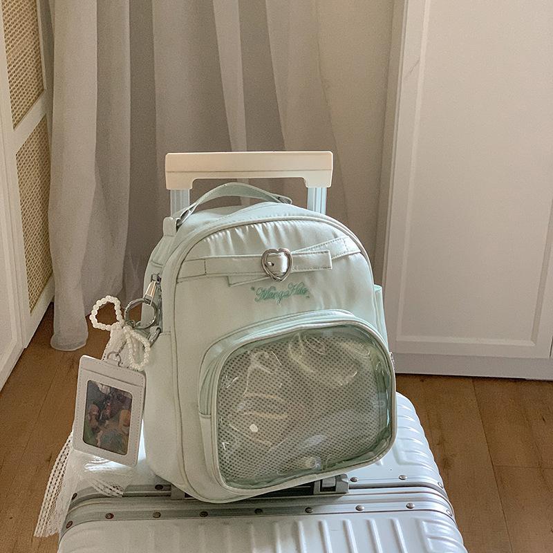 New Fashion Cute Bag Transparent Large Capacity Leisure Handbag Student Girl Shoulder Bag Backpack