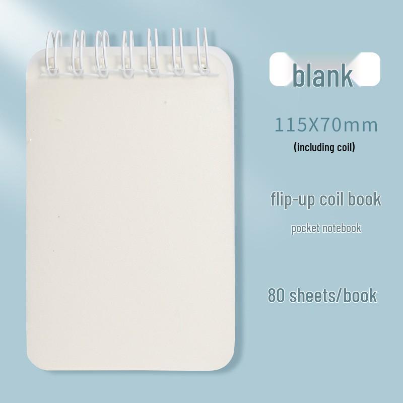 

A7 Mini Spiral Pocket Notebook: Portable & Simple Design with Free Shipping Sold in sets of five, price per book