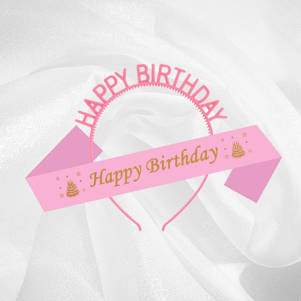 Candy Birthday Headband & Sash Set - Party Props & Gifts