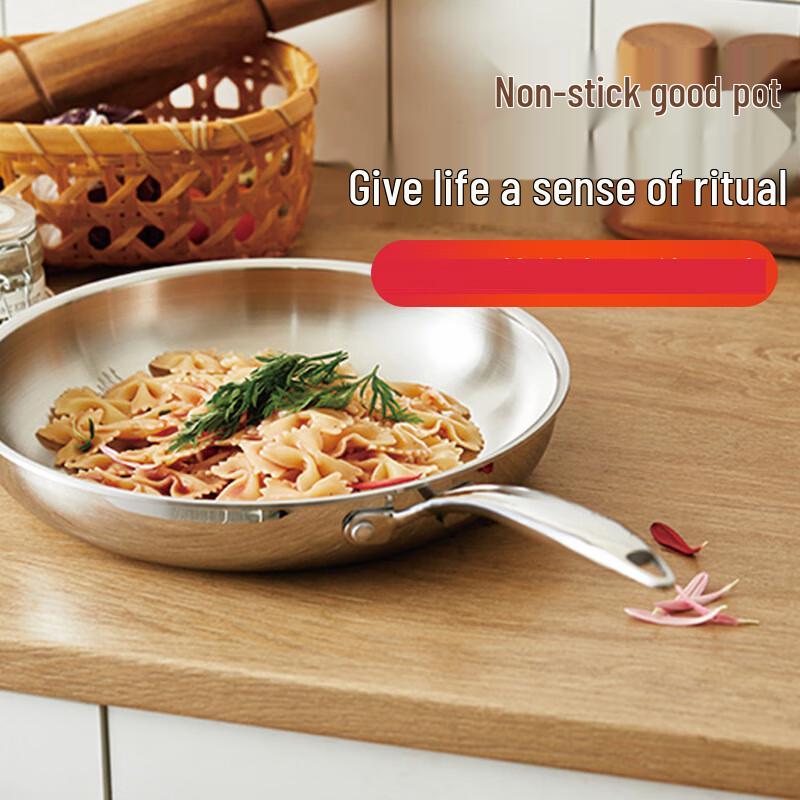 Lilang 304 Stainless Steel Frying Pan