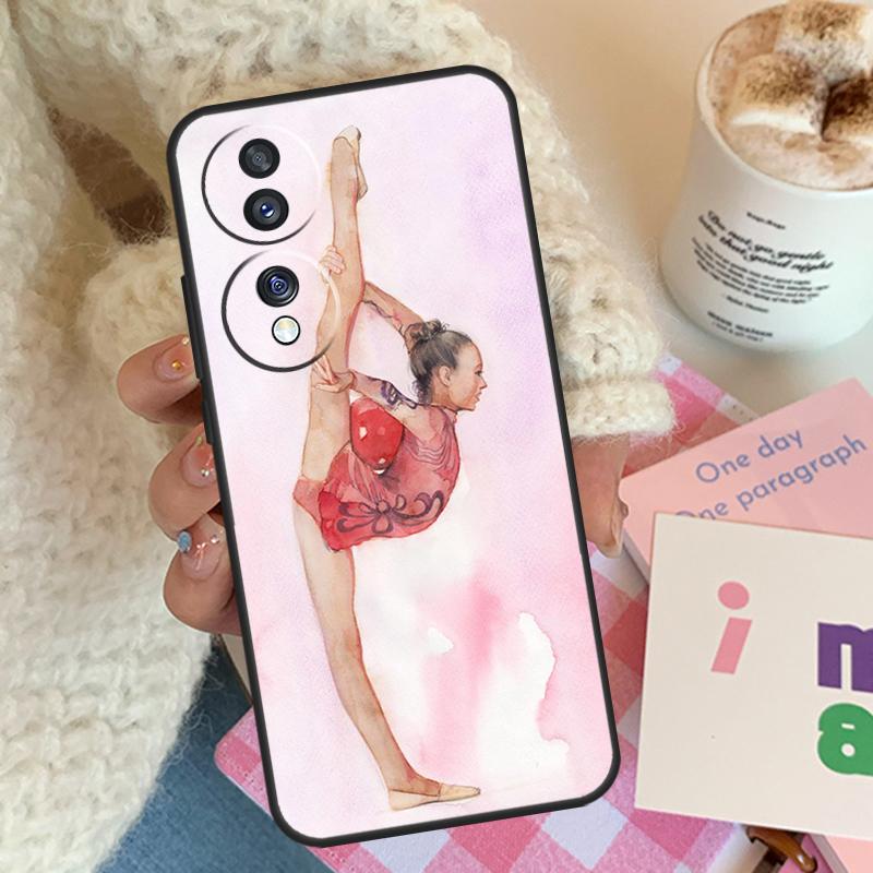 Gymnastics Oil Painting For Honor Magic 8 7 6 5 Pro Case For Honor Win RT X9d X9b X9c X9a X8c X8b 200 400 70 90 Lite