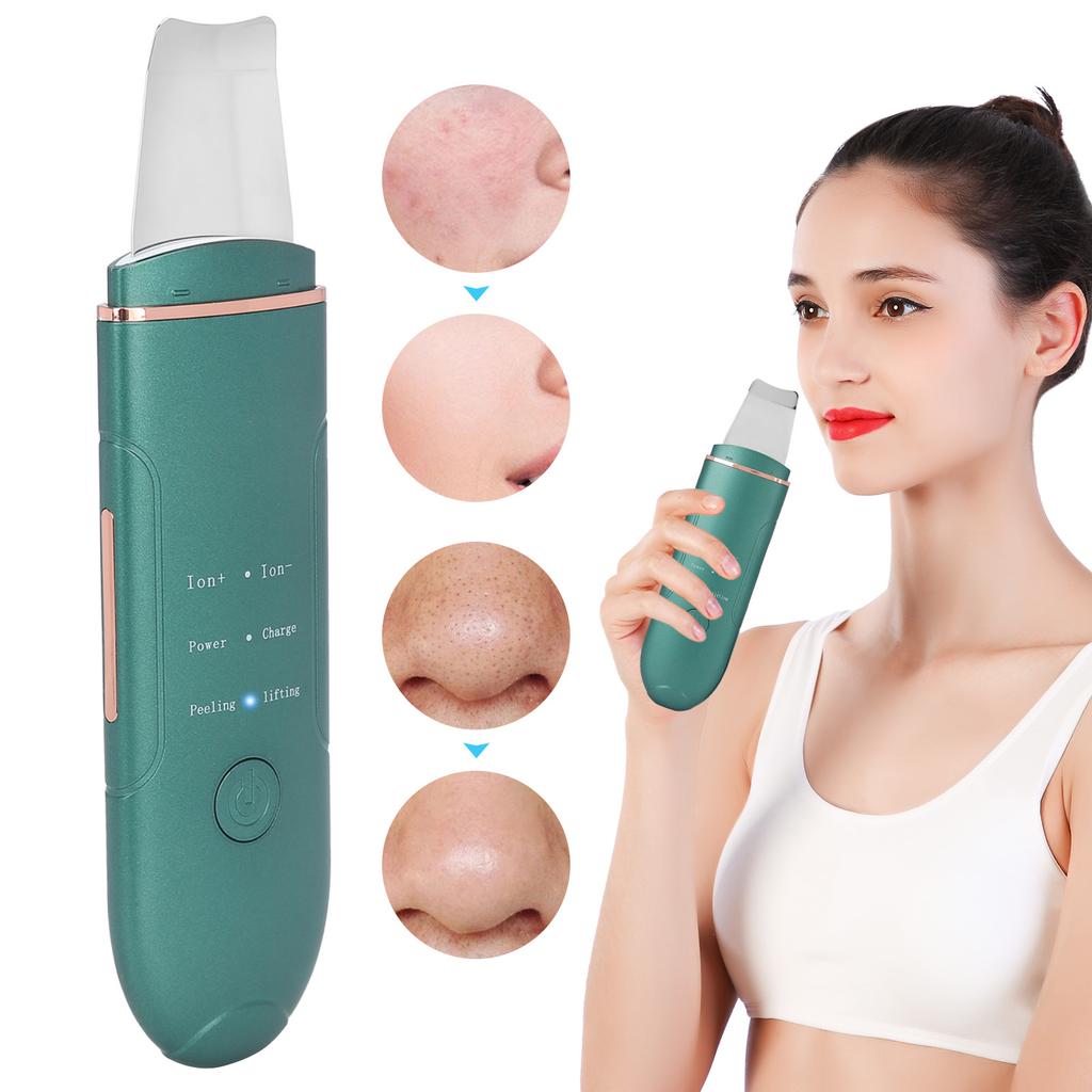 EMS Ultrasonic Skin Scrubber Blackhead Pimple Removal Lifting Ion Pore Cleaner Machine
