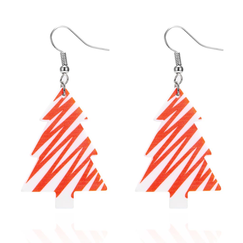 Christmas Funny Acrylic Santa Claus Bell Drop Earrings for Women Girl Black Cat Star Dangle Earrings Friendship Party Jewelry