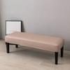 Coprisedia da Pianoforte Jacquard Impermeabile Copribanchi da Pranzo Jacquard Elasticizzato Coprisedile Rettangolare Monocolore per Sgabello