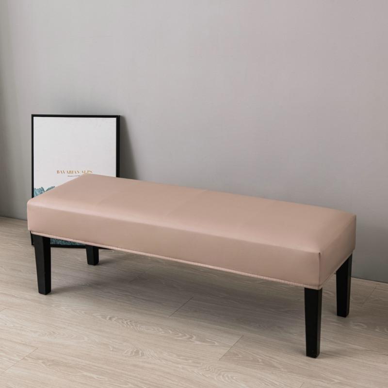 Coprisedia da Pianoforte Jacquard Impermeabile Copribanchi da Pranzo Jacquard Elasticizzato Coprisedile Rettangolare Monocolore per Sgabello