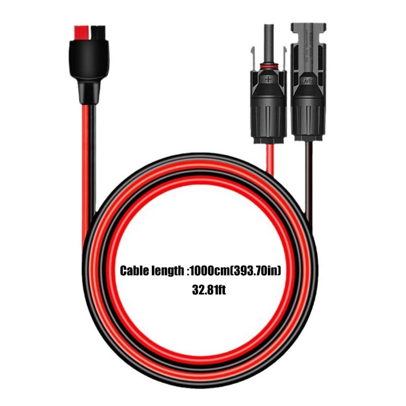 Heavy Type 10AWG Solars Cable With Connectors Waterproofed for Solars Panel Battery Systems