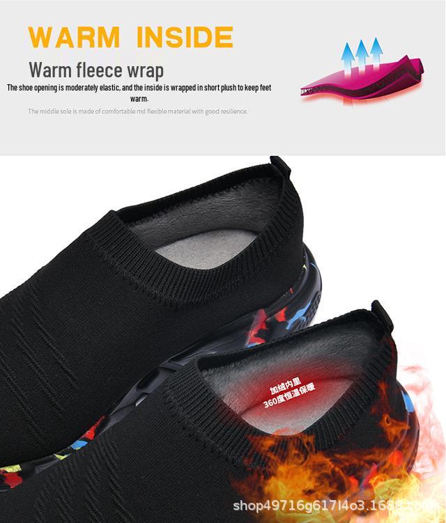 Women's Breathable Elastic Sock Sneakers - Spring/Autumn, Trendy Casual Shoes, Unisex, Plus Size Available