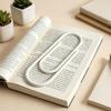 3D Printed Giant Paper Clip, Large Paper Clip Shape Bookmark, Extra Big Paperclip Book Marker Decoration, Gift for Reading Lovers