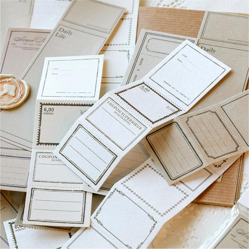 Sticky Notes And Listen To The Wind Series Simple Retro Handbook Message Notepaper Bottom 6 Models