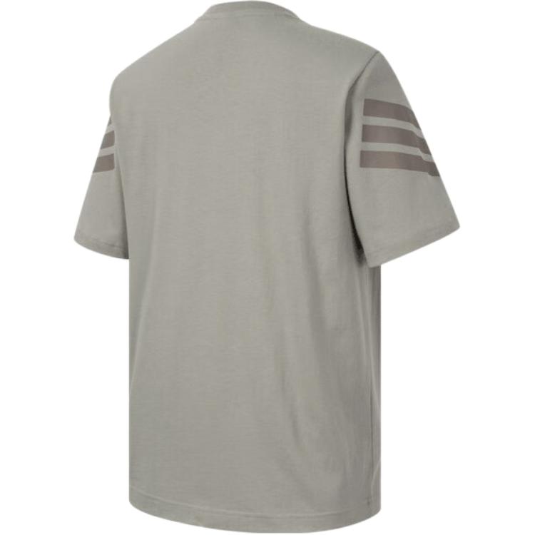 Adidas SS25 M FI 3S Regular Fashion Versatile Soft Breathable Short Sleeve T-Shirt Men Tops Gray JI8783