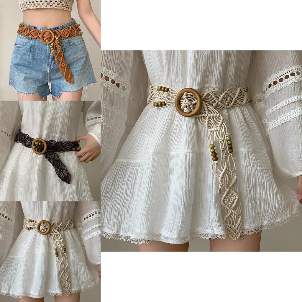 Bohemian Inspired Trendy Woven Waist Belt For Women Ideal For Fashion Summer