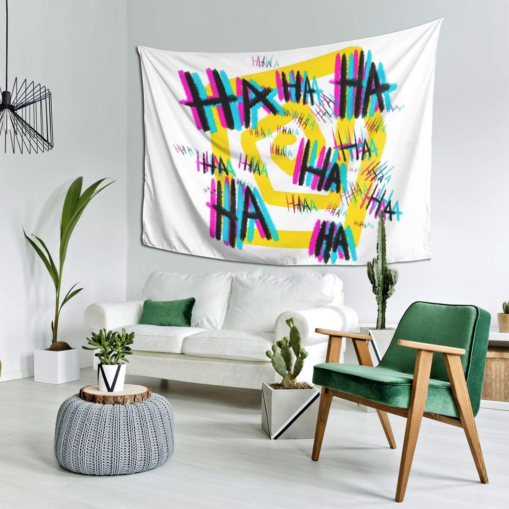 Michaels Laugh The Magnus Archives Tapestry Decoration Art Aesthetic Tapestries for Living Room Bedroom Wall Cloth Wall Hanging