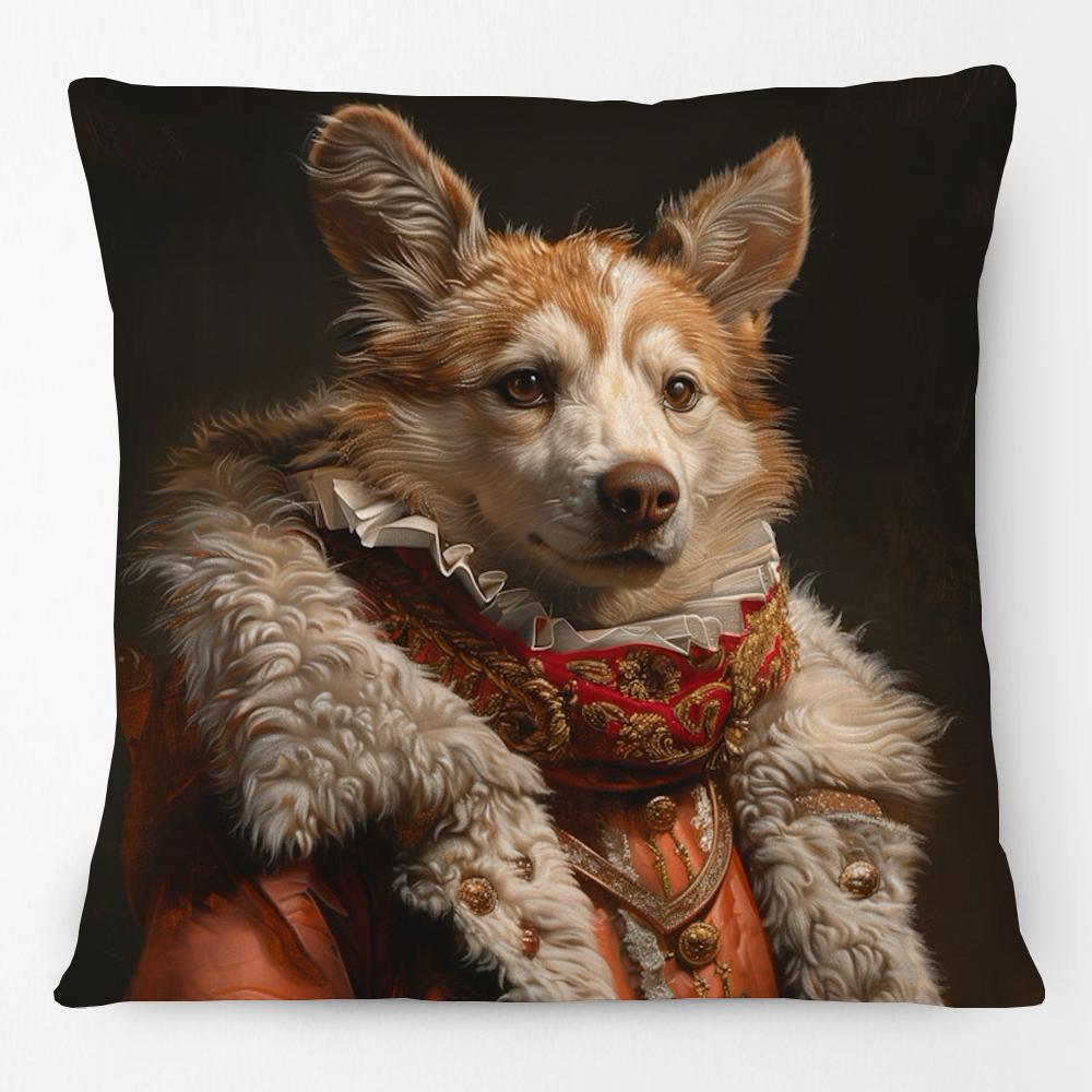 Renaissance Animal Painting Tiger Leopard Lion Deer Cow Goat Print Cushion Cover Home Decorative Pillow Case