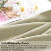 PiccoCasa Body Pillow Long with 1 50x160cm Cover, Microfiber, Plain, Nordic, Life-size, Pillowcase, Zipper, Piece, Khaki,