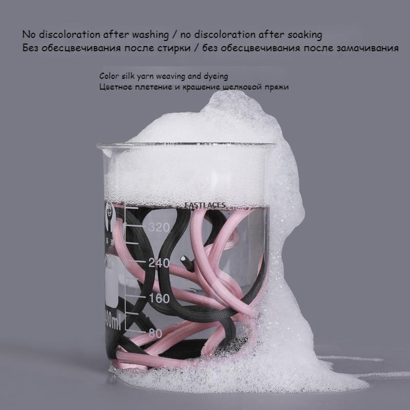 1pair Round Shoelaces Polyester Solid Classic For Yezy Sports Boot Bold Shoeslace Sneaker Shoe Laces Shoes Strings