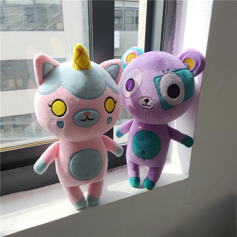 25cm Funneh Plush Toy Its The Krew Merch Teddy Bear Stuffed Dolls Cartoon Animals Plushie Pillow Itsfunneh Peluche Birthday Gift