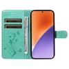 For Xiaomi 15 PU Leather Cases Flower Pattern Wallet Stand Phone Cover with Strap