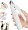 BEPAN Pet Nail Clippers, Quiet Pet Nail Grinder with 2 LED Lights for Large Medium Small Puppy Dogs and Cats, Pet Nail Grooming Tool