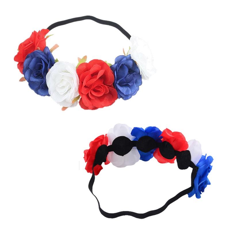 Rot Weiß Blau Blumenkrone Stirnband Für Queens Jubiläumsfeierlichkeiten