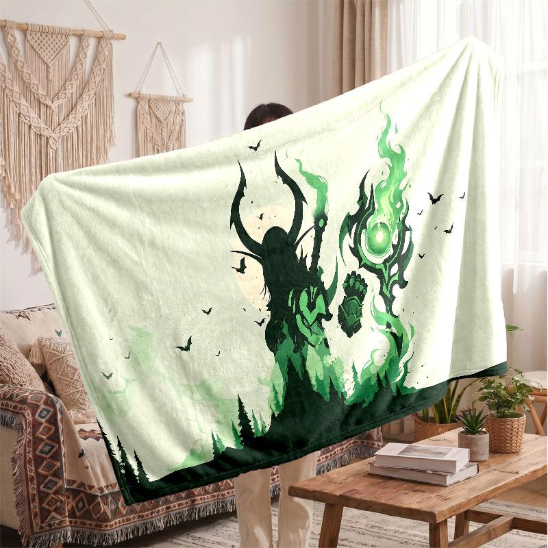 Warm Flannel BlanketWorld of Warcraft Soft Cozy Throw Blanket for Bedroom Couch