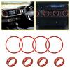 4 Stück AC-Lüftungsring Äußerer Schwarzer Zierring Abdeckungen Für Toyota Tacoma 2016- EOA