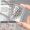Transparent Nail Seal With Scraper Erasable French Nails Stamp Template Printing Tool Nail Polish Stamping Manicure Tool