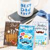 8Pcs 10x6cm Fathers Day Mini Spiral Notebook Best Dad Notepad Back To School Supplies Classroom Rewards Goodie Bag Fillers Gift