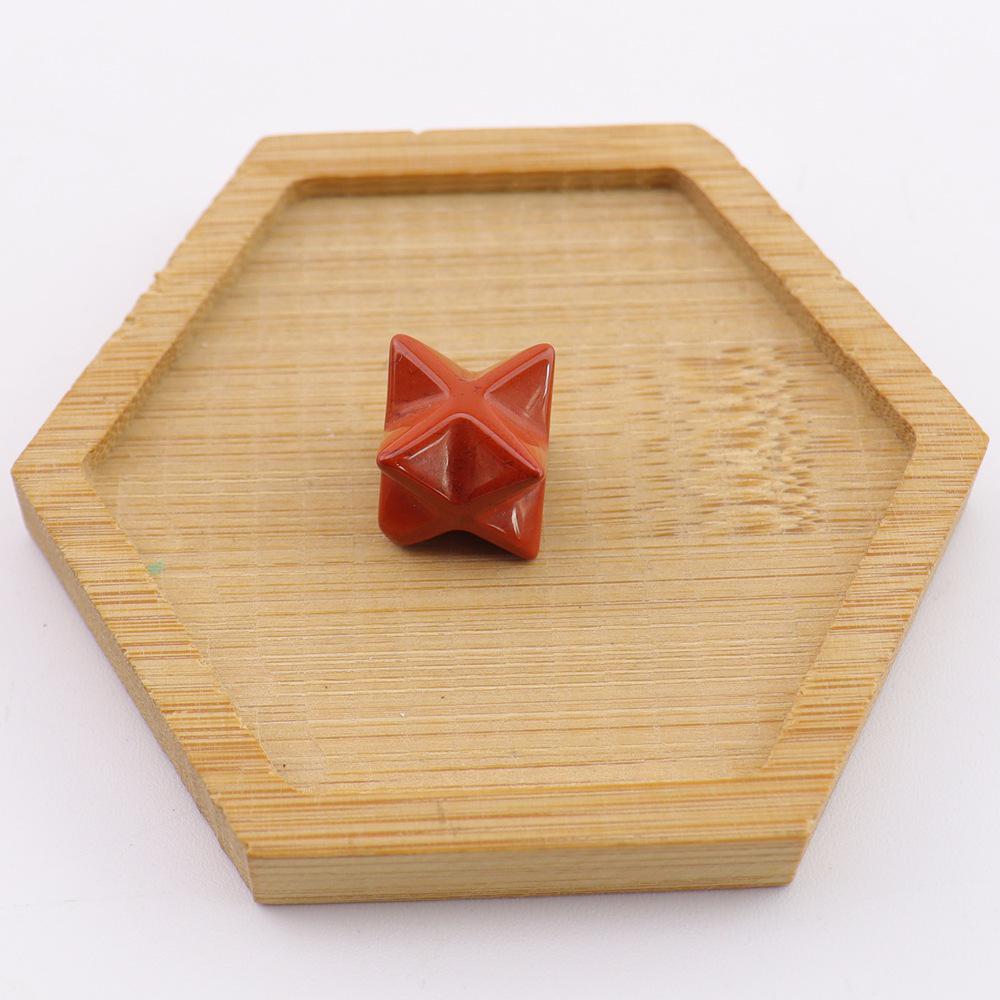 Crystal Merkaba Star Ornament - 13mm Hexagram Design